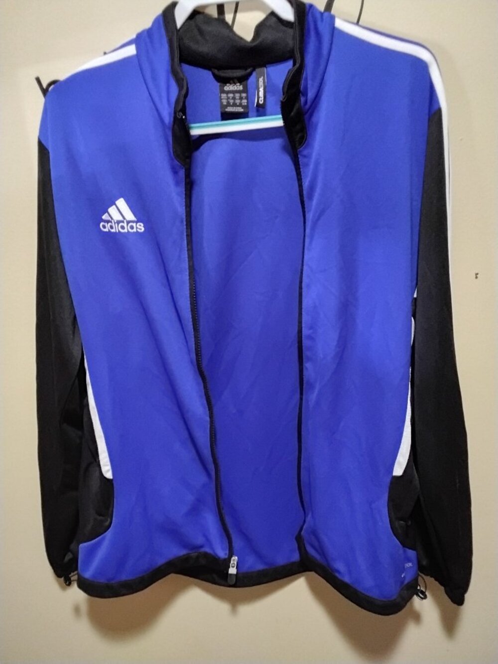 Vintage Adidas Tiro 11 ClimaCool Track Jacket - Blue/Black - Men's Medium